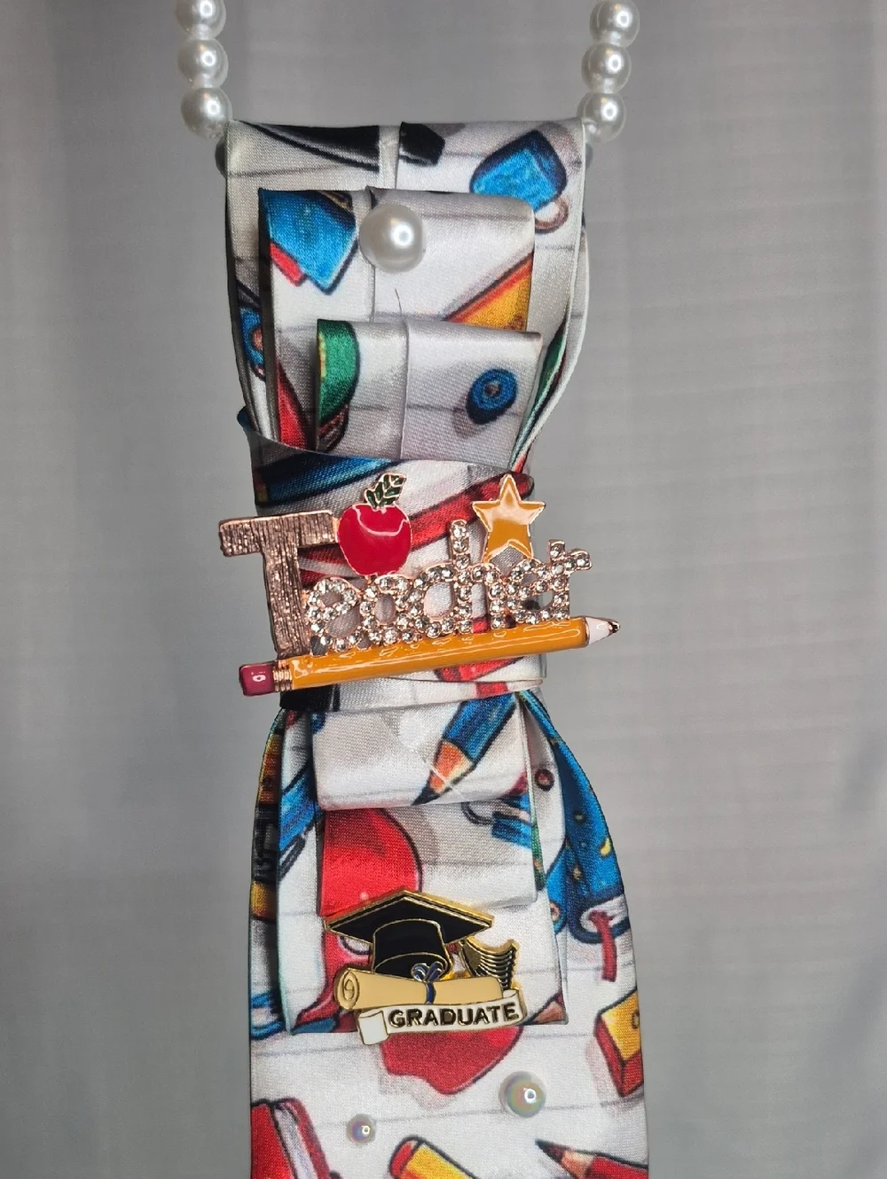 Handcrafted Luxury Fashion Necktie Necklace 📿 (THE TEACHER'S PET)